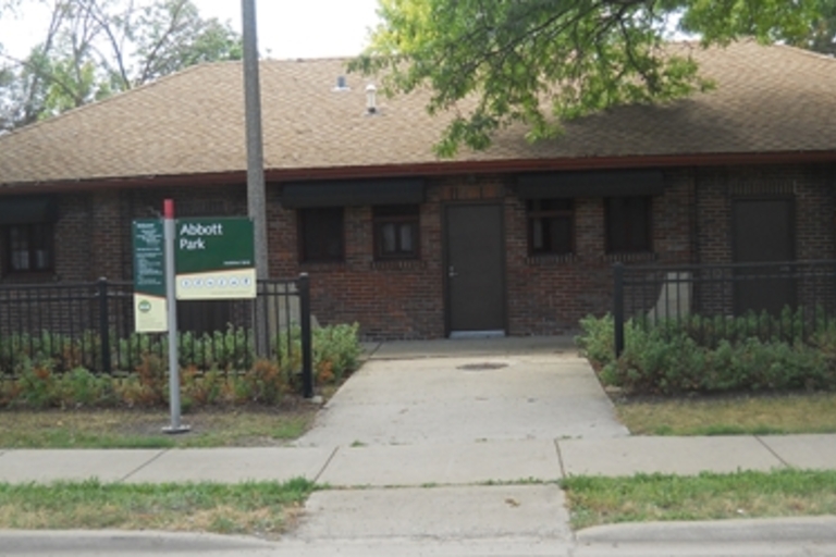Abbott Park fieldhouse.