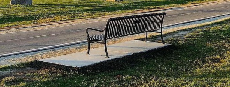 A park bench