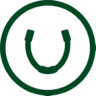 Green horseshoe logo