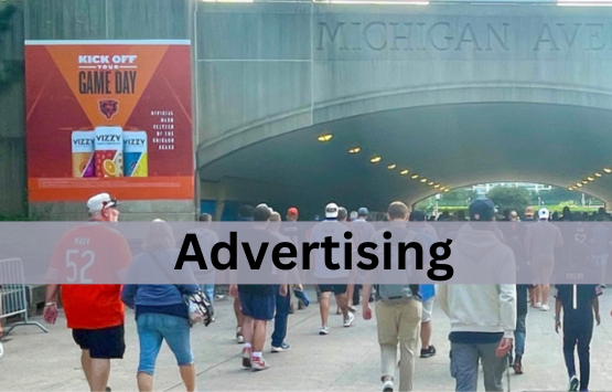 A game day promotional sign