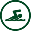 Swimming symbol.
