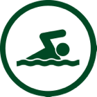 Swimming symbol.
